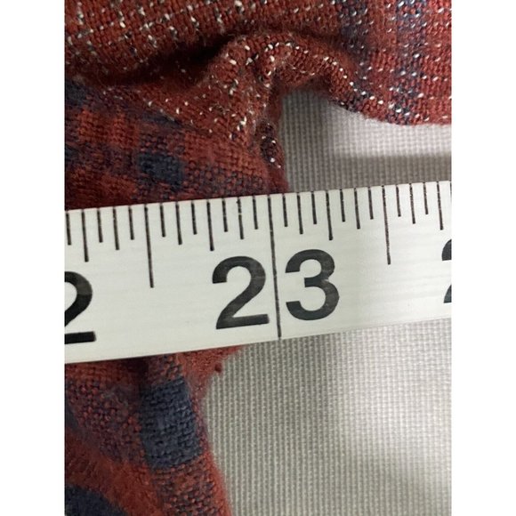 Vans Men’s Heavy Duty Flannel Red Maroon Shirt Long Sleeve Button Size Large - Picture 3 of 8